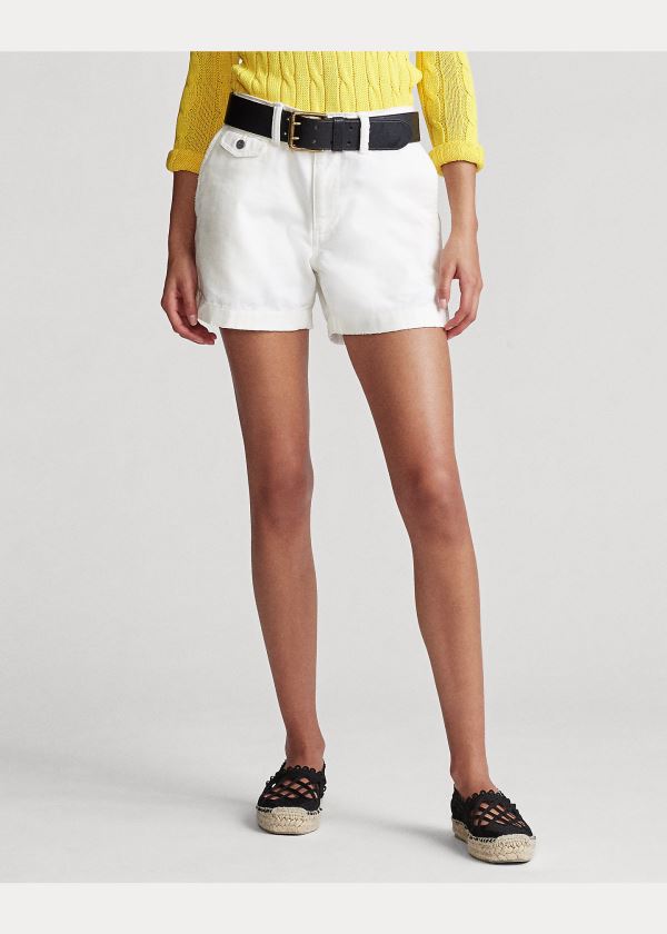 Ralph Lauren Bavlněné Chino Krátké Bílé | ZcwOnlA7