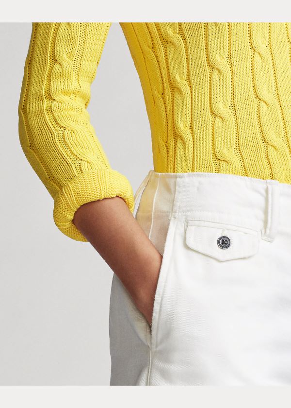 Ralph Lauren Bavlněné Chino Krátké Bílé | ZcwOnlA7