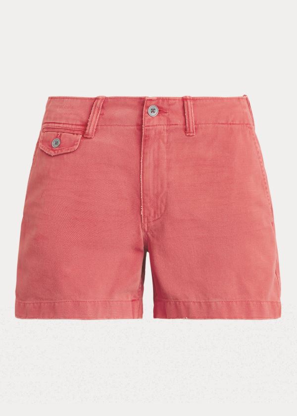 Ralph Lauren Bavlněné Chino Krátké Červené | fPVXyRTC