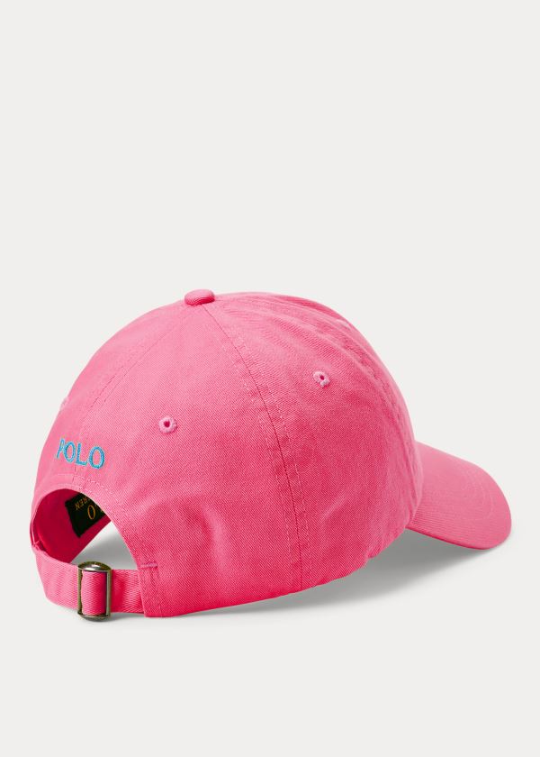 Ralph Lauren Bavlněné Chino Neon Ball Cap Růžové | 1pI4nDjR