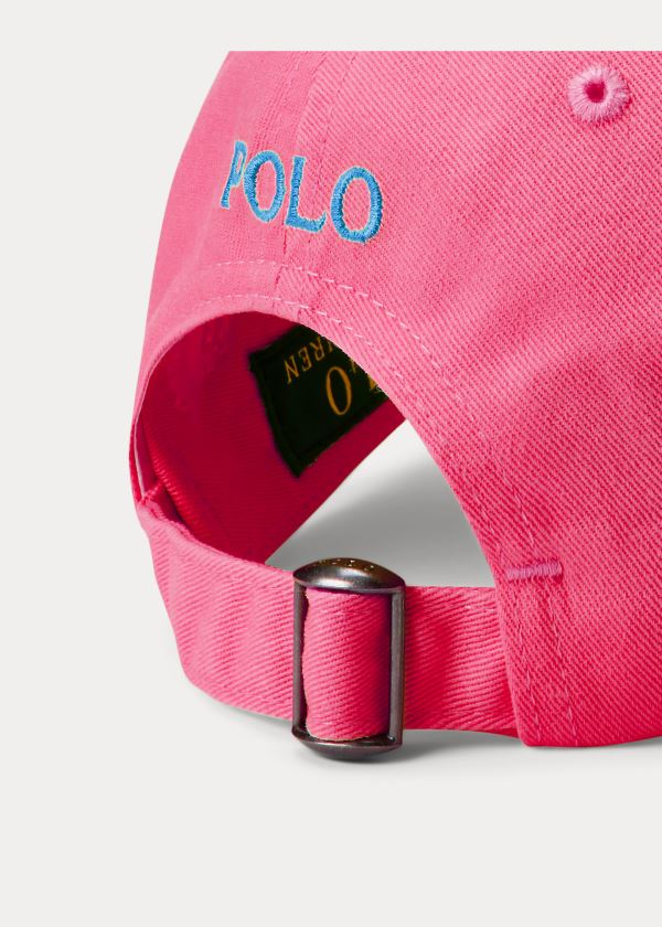Ralph Lauren Bavlněné Chino Neon Ball Cap Růžové | 1pI4nDjR