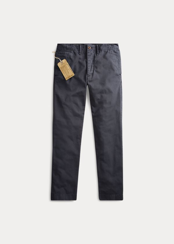 Ralph Lauren Bavlněné Chino Pant Tmavě Blankyt | reP0kTqa