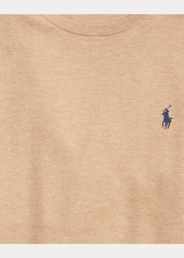 Ralph Lauren Bavlněné Crewneck Svetrové Hnědé | jTcVhzAk