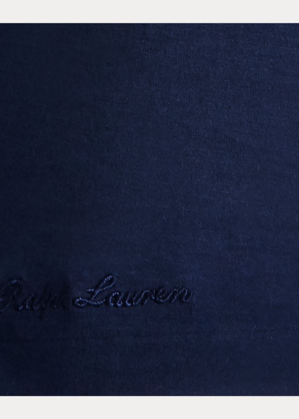 Ralph Lauren Bavlněné Crewneck T-Shirt Tmavě Blankyt | xr3IToUe