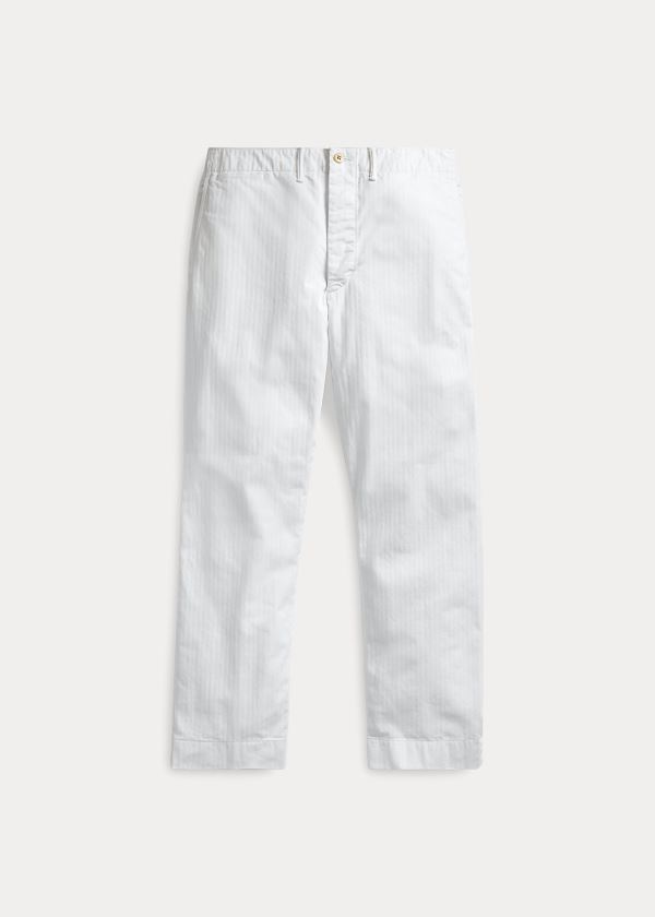 Ralph Lauren Bavlněné Field Chino Bílé | P9ZOyzAj