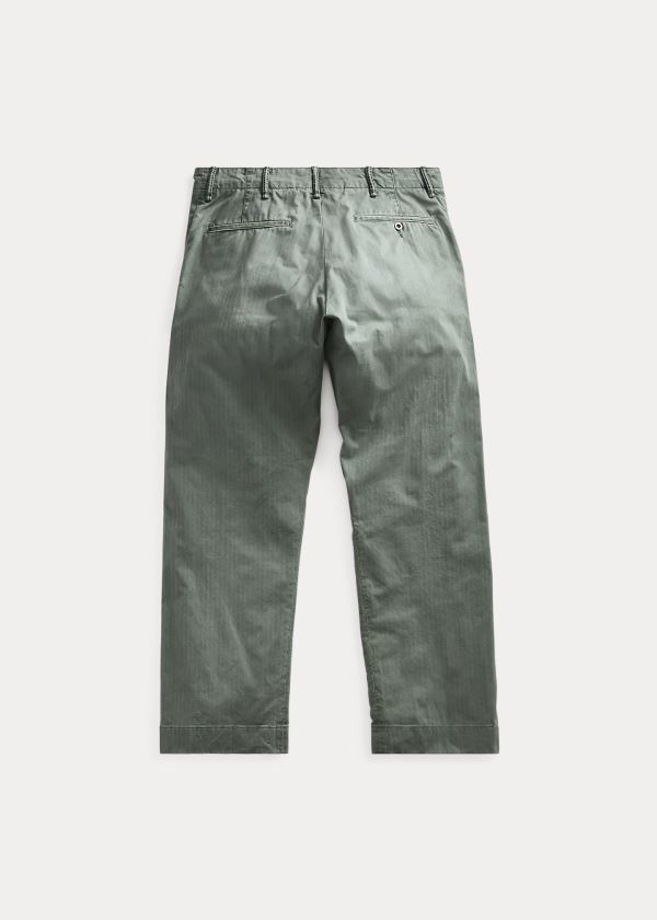Ralph Lauren Bavlněné Field Chino Tmavě Olivy Zelené | SFKFSNjT