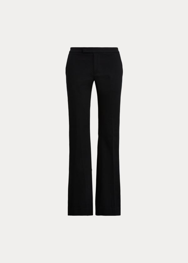 Ralph Lauren Bavlněné Flare Pant Černé | DHV7x6gS