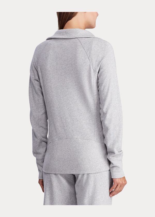 Ralph Lauren Bavlněné Full-Zip Jacket Šedé | 4OgTr2bv