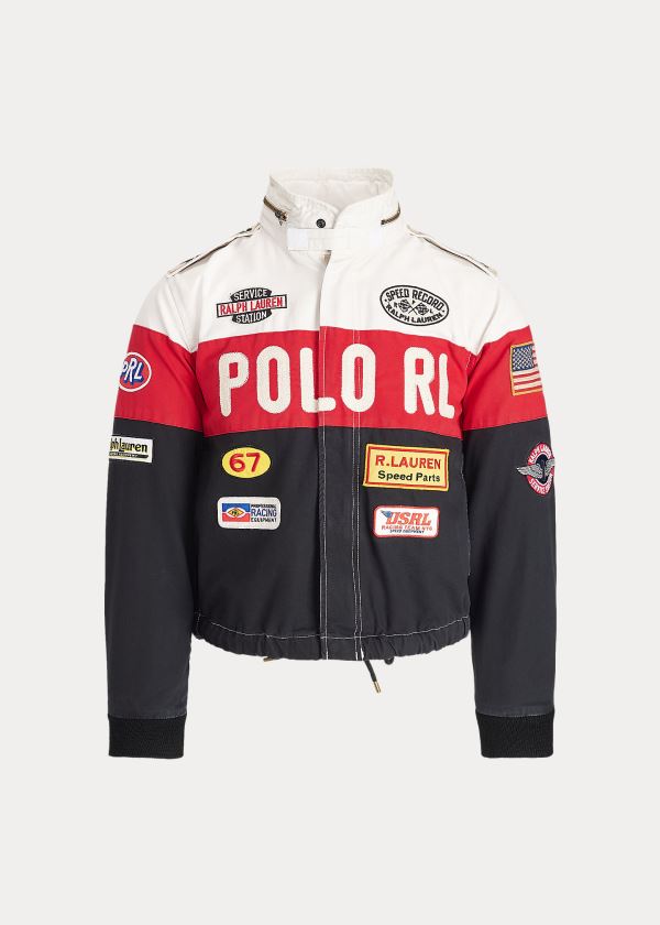 Ralph Lauren Bavlněné Graphic Bomber Jacket Viacfarebný | GdQR2Bjf