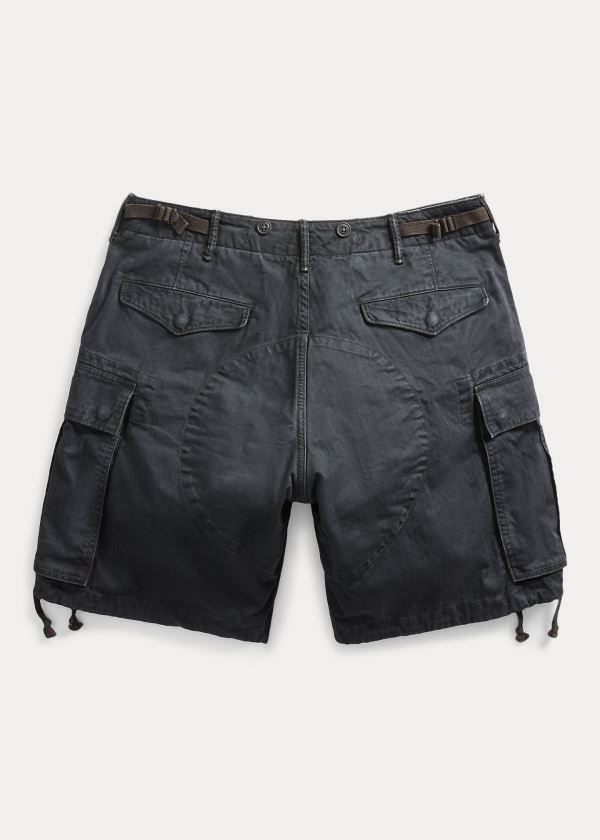 Ralph Lauren Bavlněné Herringbone Cargo Krátké Černé | TMsXjy0g