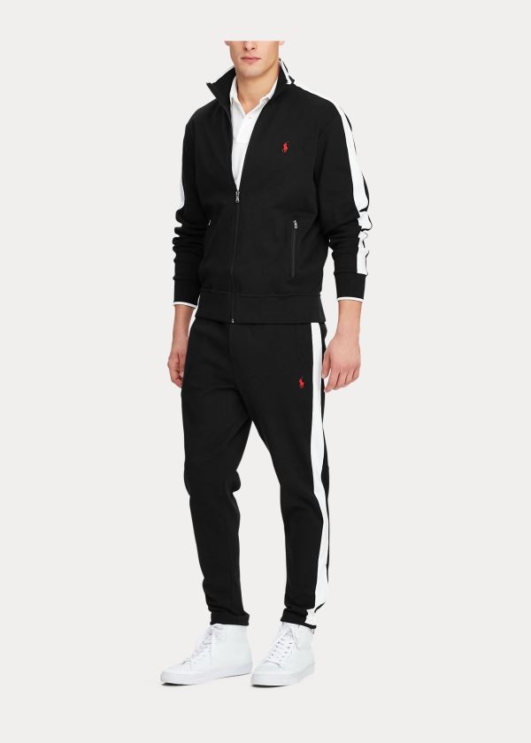 Ralph Lauren Bavlněné Interlock Track Jacket Černé | 0NI1Gn2t
