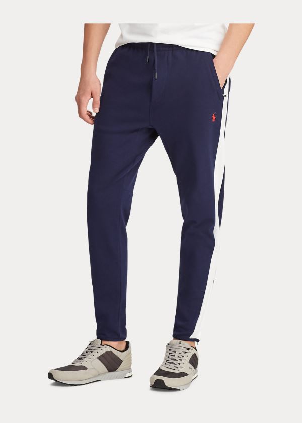 Ralph Lauren Bavlněné Interlock Track Pant Tmavě Blankyt | v4ywznYF