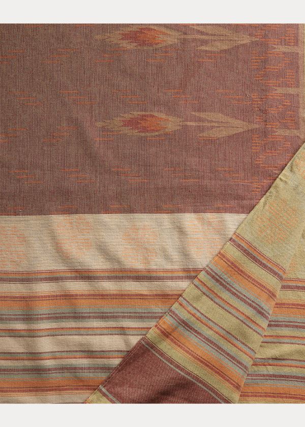 Ralph Lauren Bavlněné Jacquard Wrap Scarf Červené Krém Viacfarebný | WLa05AKK