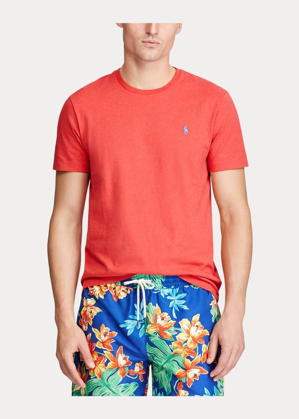 Ralph Lauren Bavlněné Jersey Crewneck T-Shirt Koralove | uMRsiugv