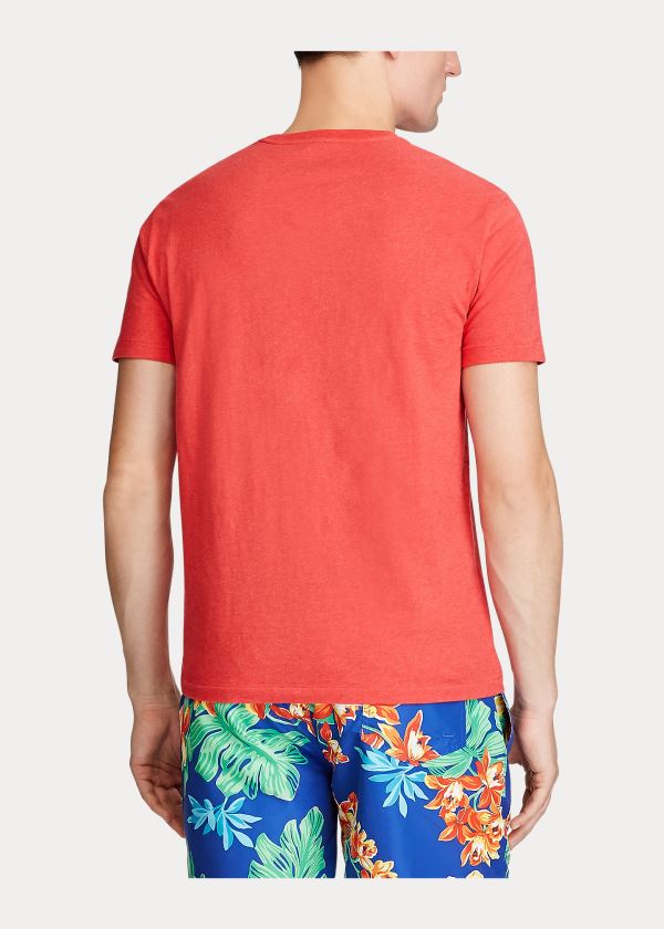 Ralph Lauren Bavlněné Jersey Crewneck T-Shirt Koralove | uMRsiugv