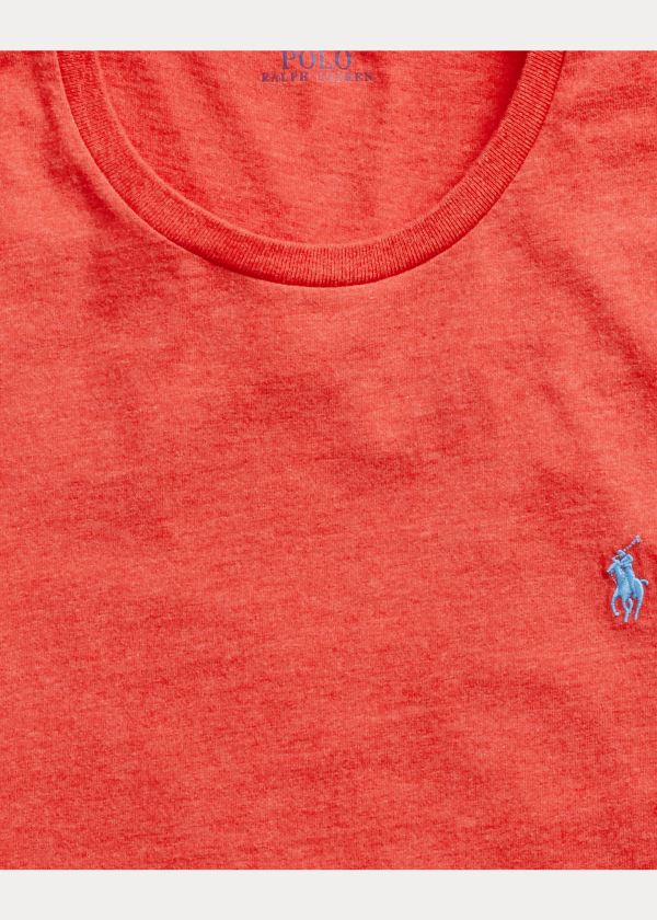 Ralph Lauren Bavlněné Jersey Crewneck T-Shirt Koralove | uMRsiugv