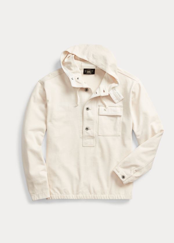 Ralph Lauren Bavlněné Jersey Hoodie Bílé | ZjwnSV8O