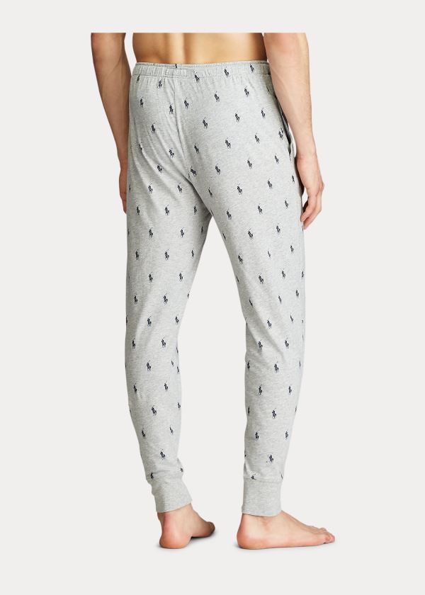 Ralph Lauren Bavlněné Jersey Jogger Šedé Tmavě Blankyt | buqQex0c