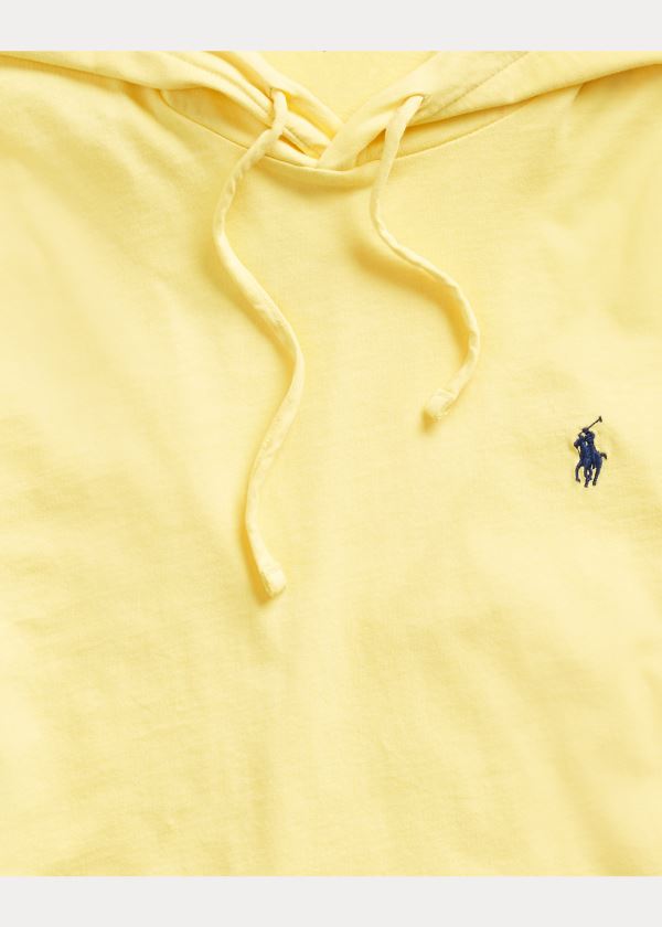 Ralph Lauren Bavlněné Jersey S Kapucí T-Shirt Žluté | Uh4hoRLN
