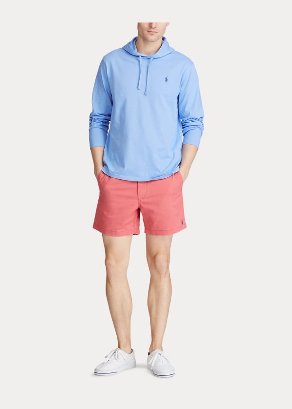 Ralph Lauren Bavlněné Jersey S Kapucí T-Shirt Blankyt | zWPos7x7