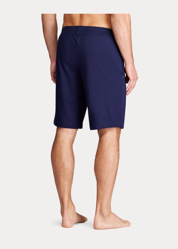 Ralph Lauren Bavlněné Jersey Sleep Krátké Tmavě Blankyt | F2O1r7FW