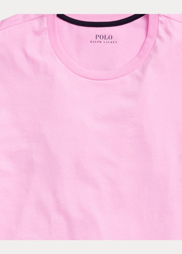 Ralph Lauren Bavlněné Jersey Sleep Shirt Růžové Blankyt | 7LGKwtFF