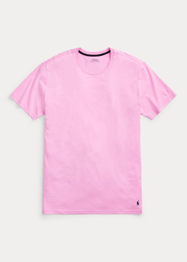 Ralph Lauren Bavlněné Jersey Sleep Shirt Růžové Blankyt | 7LGKwtFF