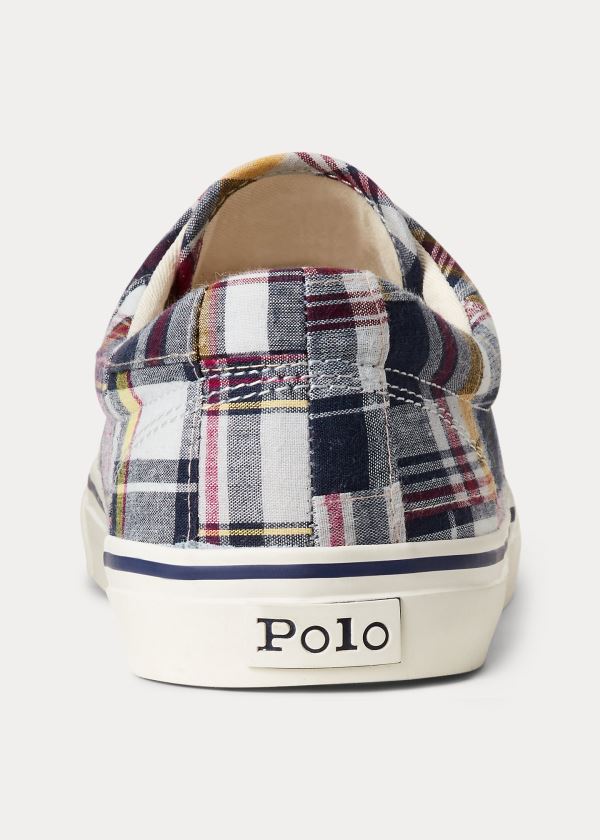 Ralph Lauren Bavlněné Madras Sneakers Viacfarebný | t29xnYMO