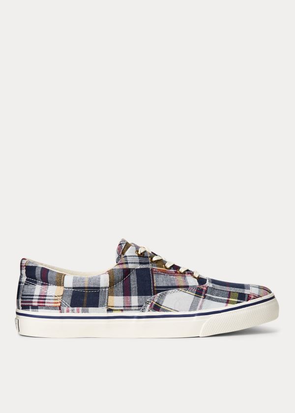 Ralph Lauren Bavlněné Madras Sneakers Viacfarebný | t29xnYMO