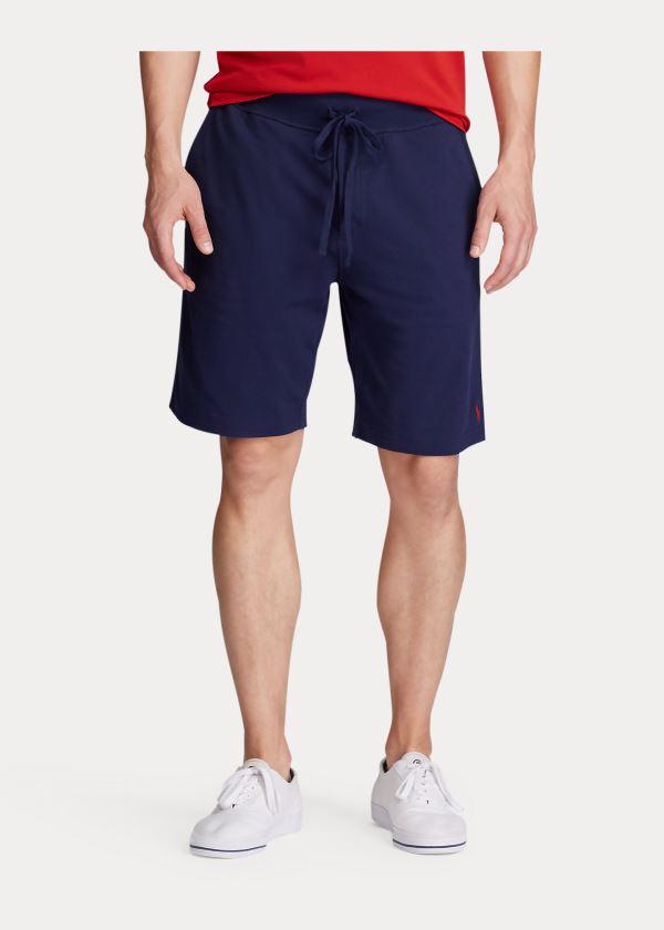 Ralph Lauren Bavlněné Mesh Krátké Tmavě Blankyt Červené | YvJAR5PG