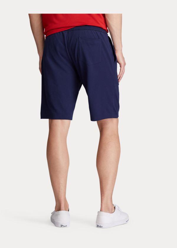 Ralph Lauren Bavlněné Mesh Krátké Tmavě Blankyt Červené | YvJAR5PG