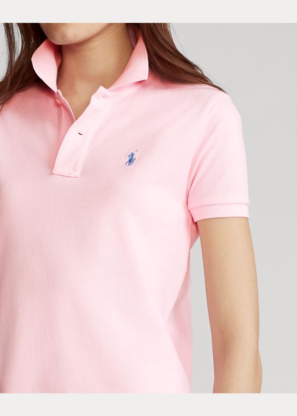 Ralph Lauren Bavlněné Mesh Polo Šaty Růžové | yw5Du8OC