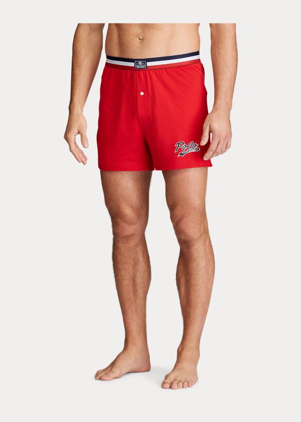 Ralph Lauren Bavlněné-Modal Knit Boxerské Červené | W8gcOERq