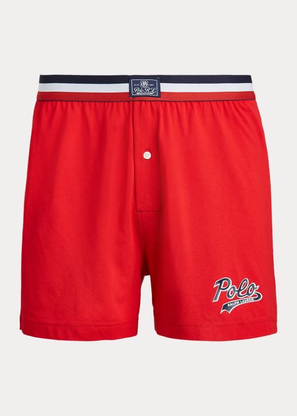Ralph Lauren Bavlněné-Modal Knit Boxerské Červené | W8gcOERq
