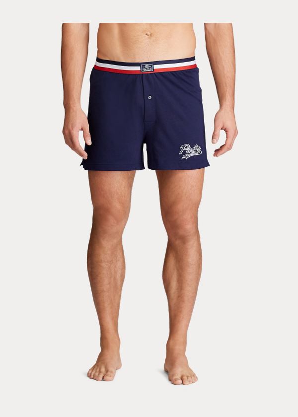 Ralph Lauren Bavlněné-Modal Knit Boxerské Tmavě Blankyt Červené | b7mtJwyD