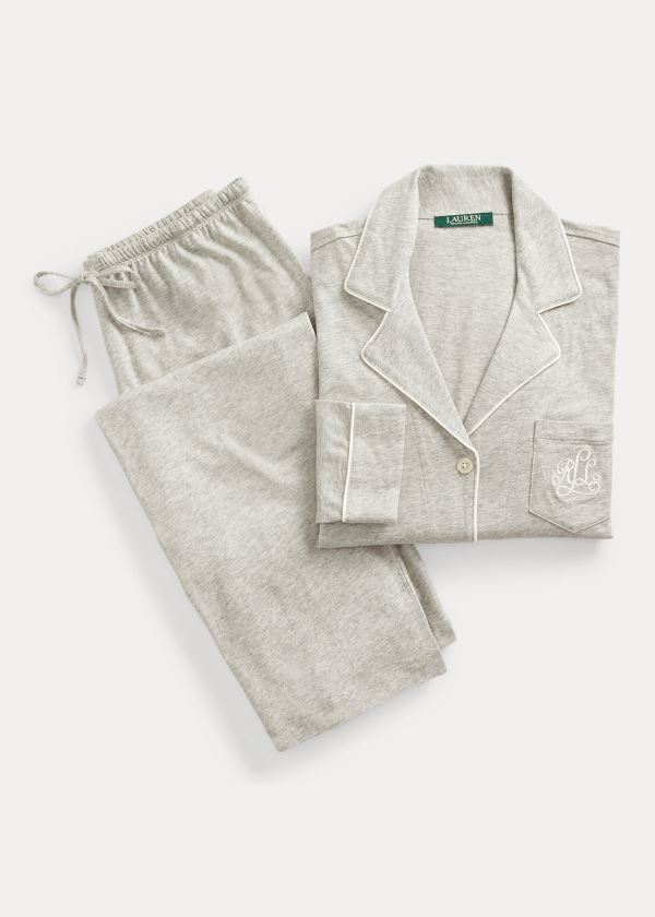 Ralph Lauren Bavlněné-Modal Sleep Set Šedé | B41izly0