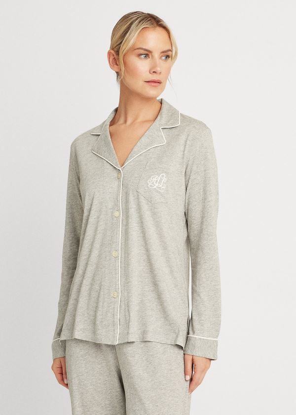 Ralph Lauren Bavlněné-Modal Sleep Set Šedé | B41izly0