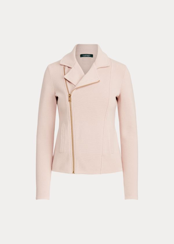 Ralph Lauren Bavlněné Moto Jacket Růžové | t3LzZvQ7