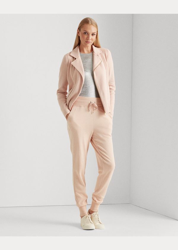 Ralph Lauren Bavlněné Moto Jacket Růžové | t3LzZvQ7