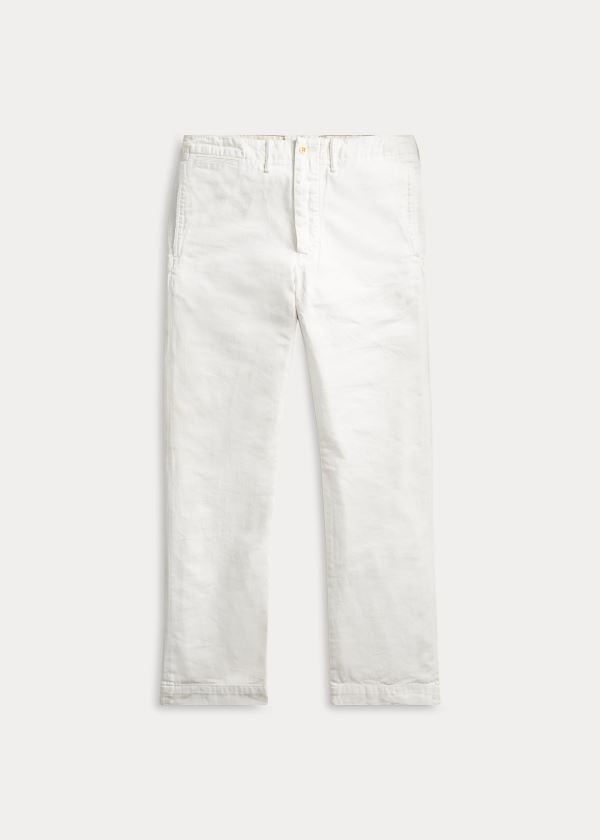 Ralph Lauren Bavlněné Officer\'s Chino Bílé | y0E6m1R9