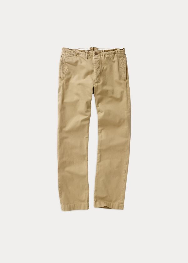 Ralph Lauren Bavlněné Officer\'s Chino Hnědožlutý | bDw7GMMx