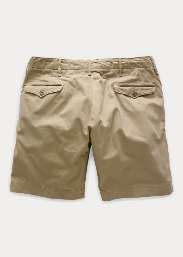 Ralph Lauren Bavlněné Officer's Chino Krátké Hnědožlutý | TmPkSMqa