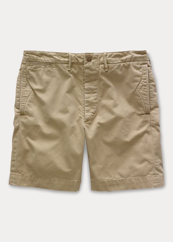Ralph Lauren Bavlněné Officer\'s Chino Krátké Hnědožlutý | TmPkSMqa