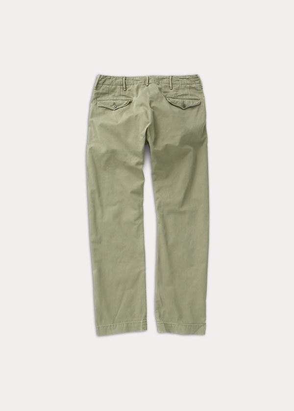 Ralph Lauren Bavlněné Officer's Chino Olivy Zelené | ONJTTLqJ