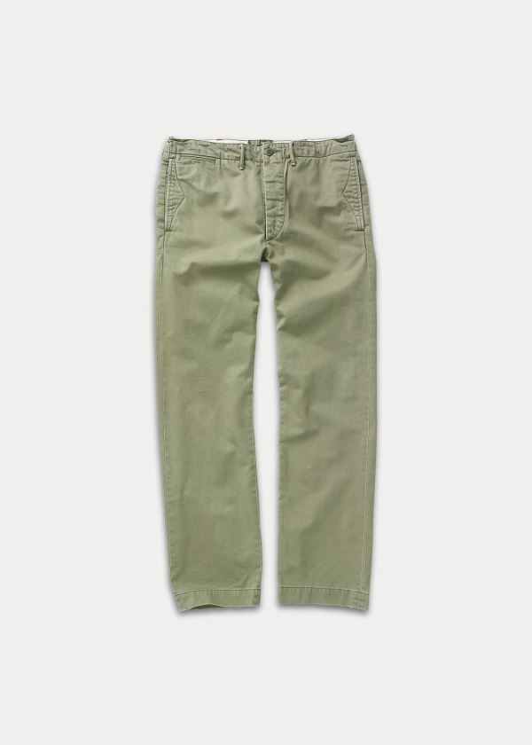 Ralph Lauren Bavlněné Officer\'s Chino Olivy Zelené | ONJTTLqJ