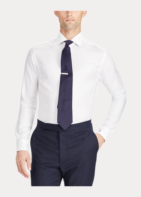 Ralph Lauren Bavlněné Oxford Šaty Shirt Bílé | jtXIbpAl