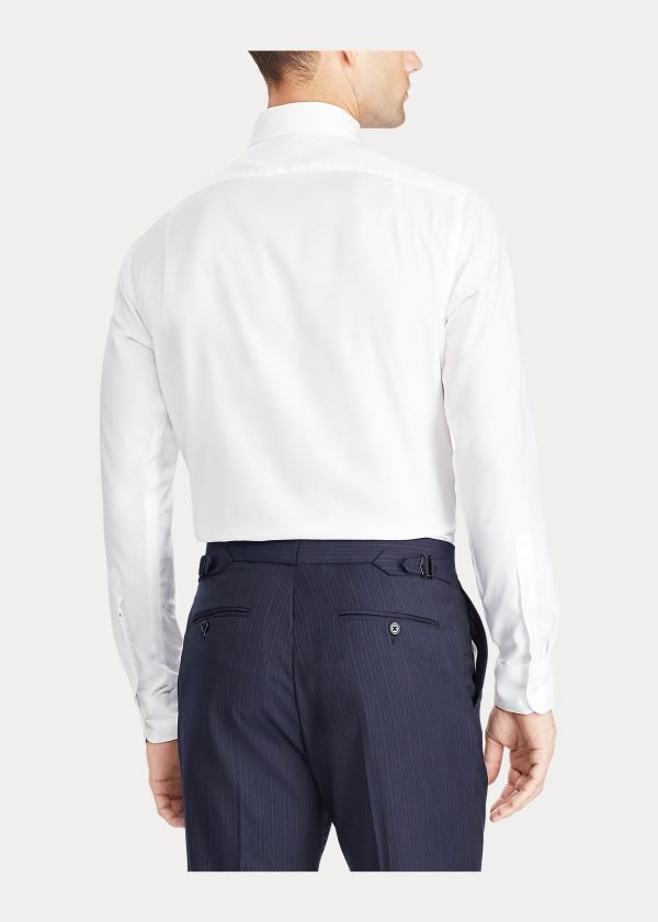 Ralph Lauren Bavlněné Oxford Šaty Shirt Bílé | jtXIbpAl