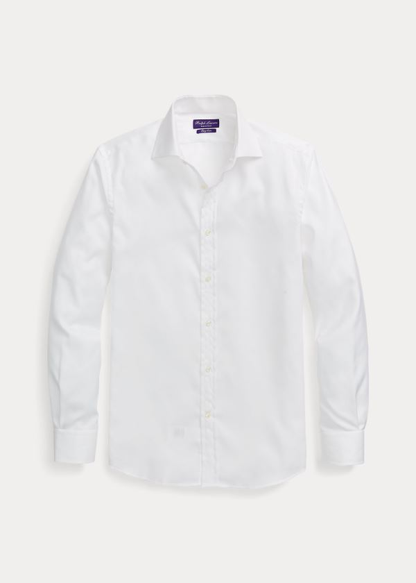 Ralph Lauren Bavlněné Oxford Šaty Shirt Bílé | jtXIbpAl