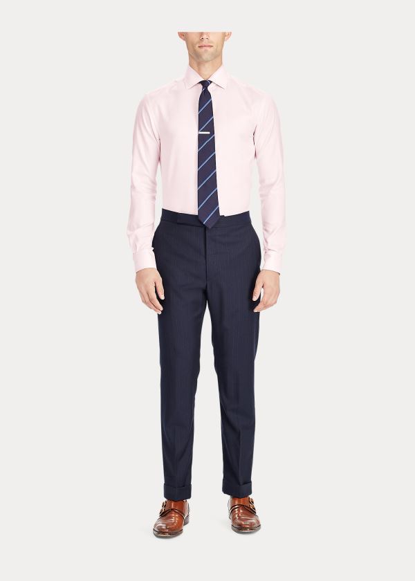 Ralph Lauren Bavlněné Oxford Šaty Shirt Světle Růžové | l3vxRloo