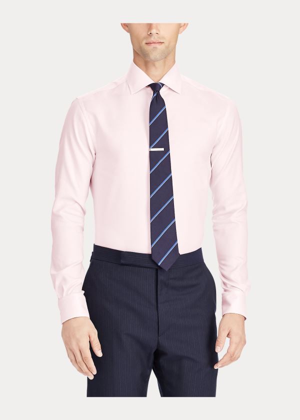 Ralph Lauren Bavlněné Oxford Šaty Shirt Světle Růžové | l3vxRloo